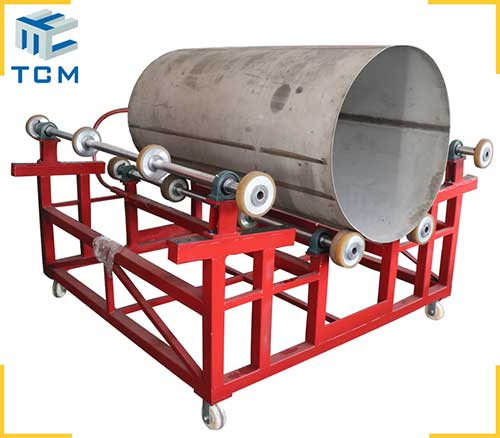 Automatic weld seam finishing machine for ss tank longitudinal welding seam removal and welding line polishing