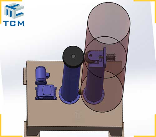 Tank circular welded joints planishing machine