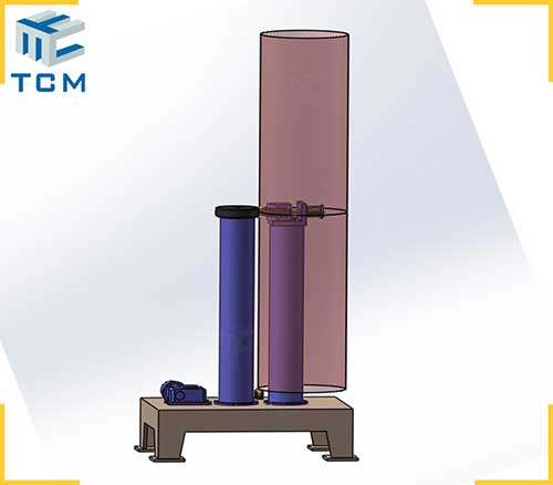 Tank circular welded joints planishing machine