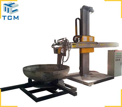 Steel Dish End Interior Surface Automatic Grinding Machine