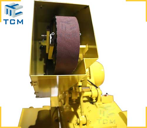 Steel tank circular welded seam auto polishing machine