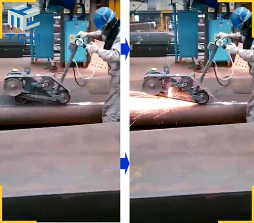 Flat sheet Welded joint grinding machine