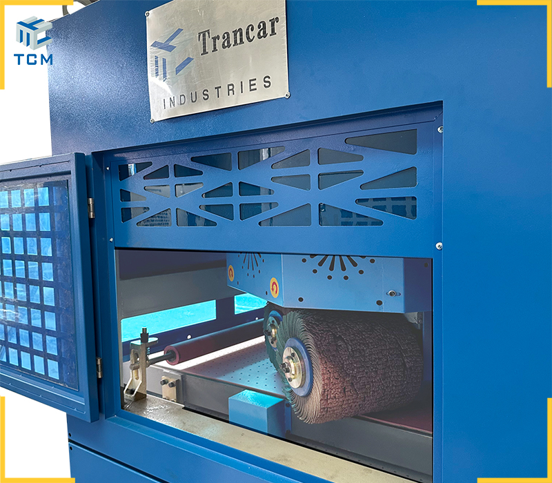Metal sheets PLC automatic Sanding chamfering machine