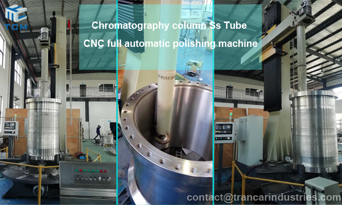 Chromatography column steel tube cnc automatic polishing machine