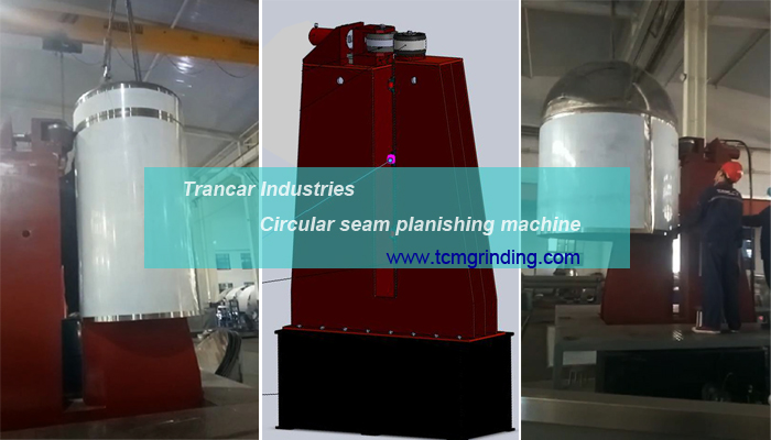 Tank welding seam circular welded seam planishing machine