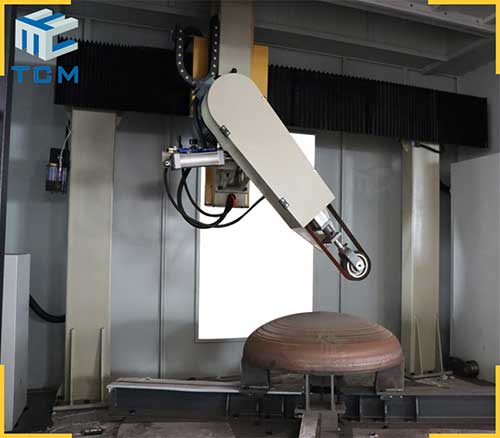 CNC Automation Steel Dish Head Surface Grinding Machine