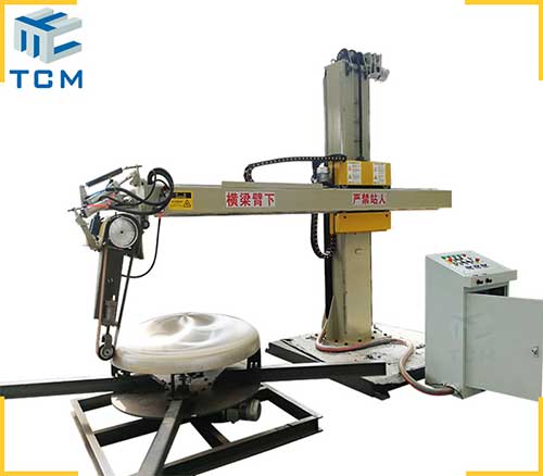 Steel Metal Tank Cap Outer Surface Automatic Polishing Machine