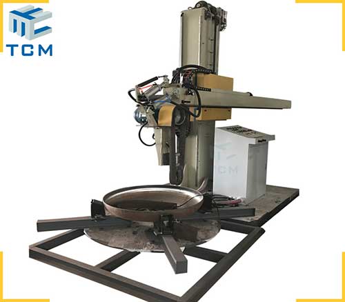 Steel Dish End Interior Surface Automatic Grinding Machine