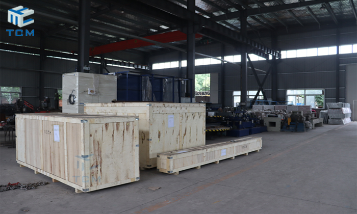 Steel automatic polishing machines package and delivery