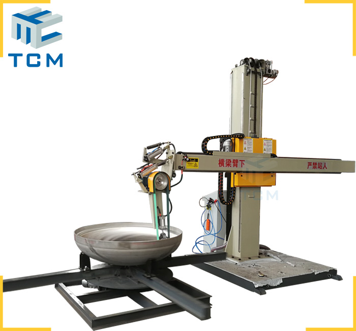 Stainless Steel tank bottom polishing machine automatic steel surface grinding machine