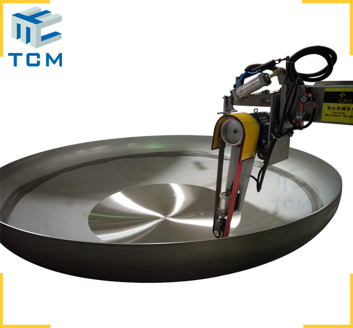 Stainless Steel tank bottom polishing machine automatic steel surface grinding machine