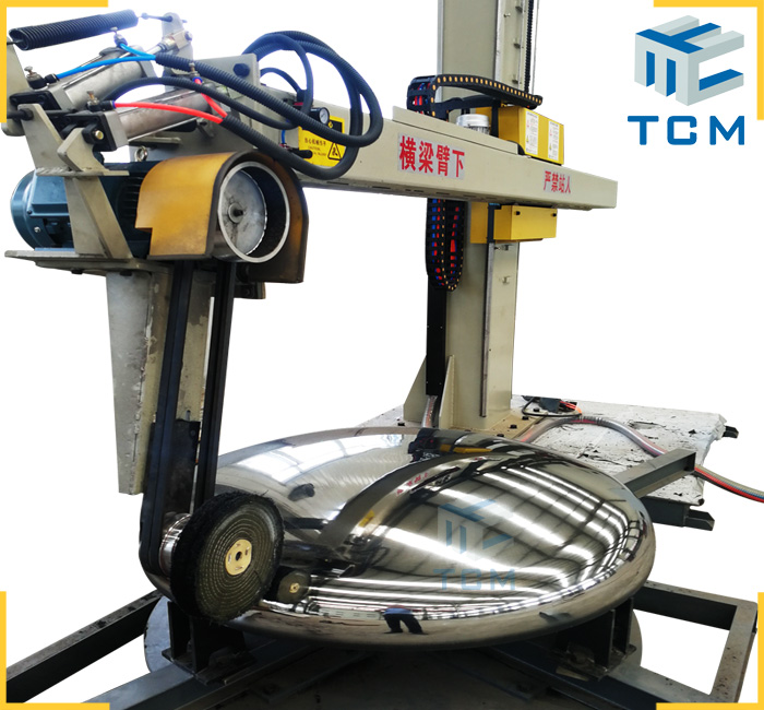 Dished Head surface grinding equipment from Trancar Industries