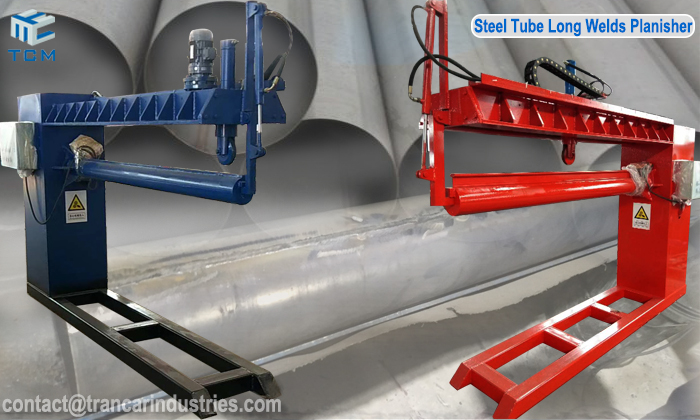 How to remove steel pipe tube longitudinal welding seam?