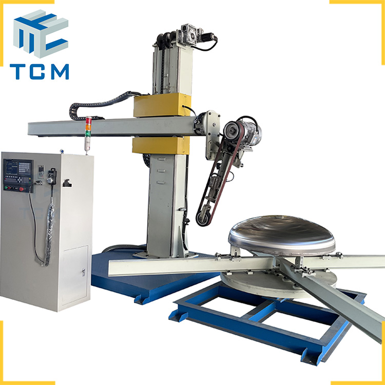 CNC full automatic Steel tank cap grinding machine