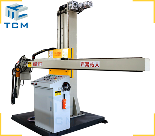 Steel tank cover polishing machine from Trancar Industries