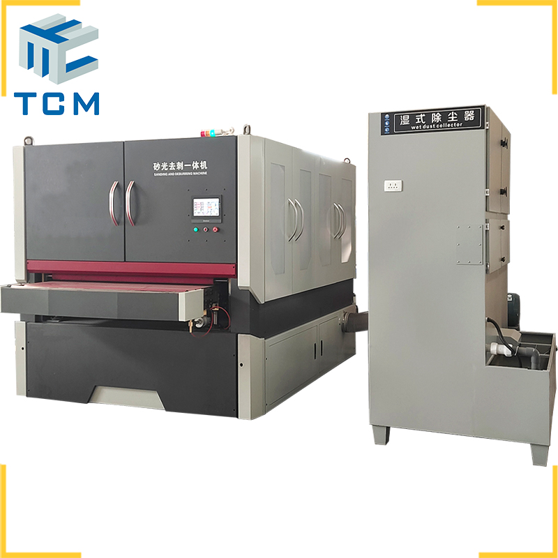 Steel sheet sanding deburring edge rounding machine automatic polishing machine