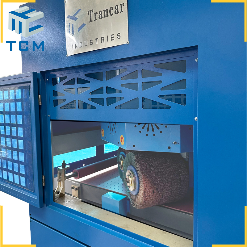 Steel sheet sanding deburring edge rounding machine automatic polishing machine